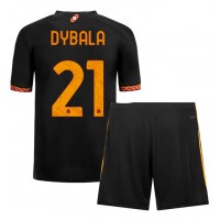 AS Roma Paulo Dybala #21 3rd trikot Kinder 2023-24 Kurzarm (+ Kurze Hosen)